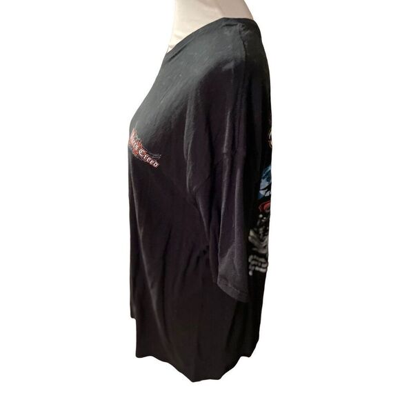 Men's Bikers Creed T-shirt Graphic Short Sleeve Black Size 2XL - Picture 6 of 8
